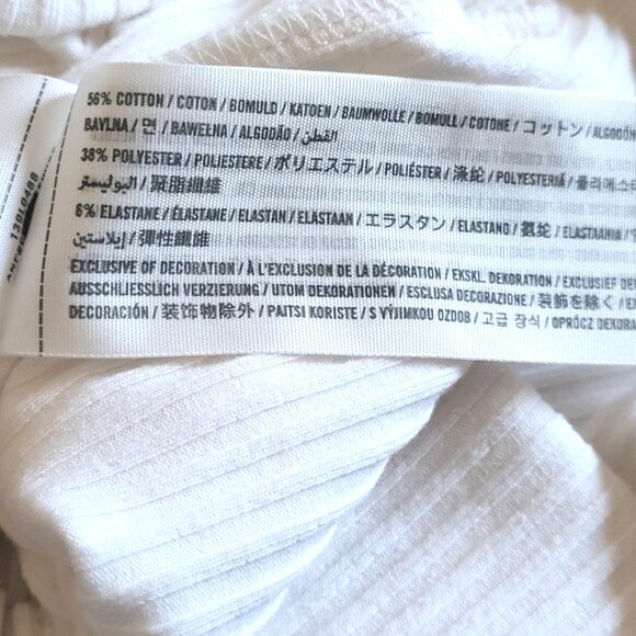 ABERCROMBIE & FITCH Women's Ribbed Button Down Cream Top Size Small - Picture 6 of 6